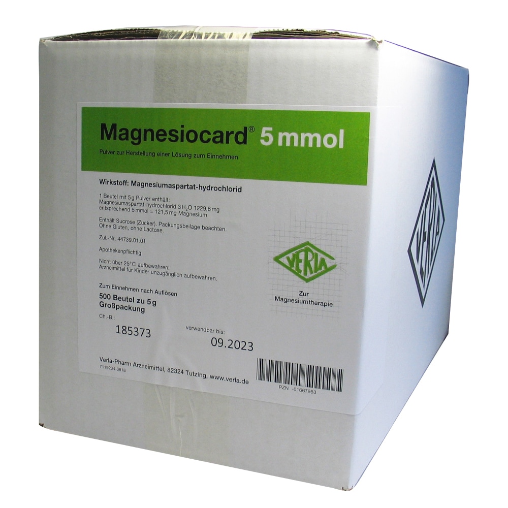 MAGNESIOCARD 5 mmol Plv.z.Her.e.Lsg.z.Einnehmen 10X50 St Pulver zur Herstellung einer Lösung zum Einnehmen