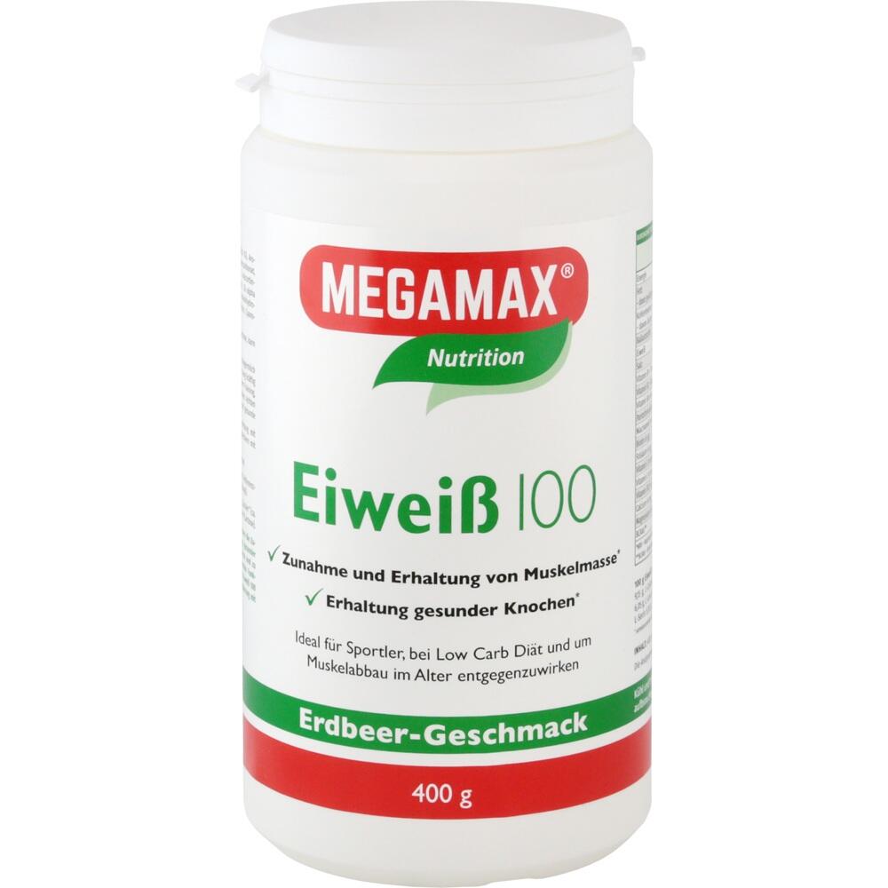 EIWEISS 100 Erdbeer Megamax Pulver 400 g Pulver