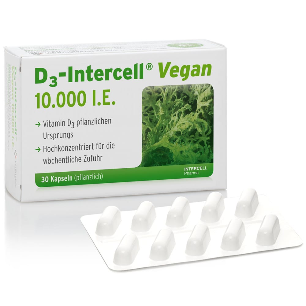 D3-Intercell Vegan 10.000 I.E. 30 St Kapseln