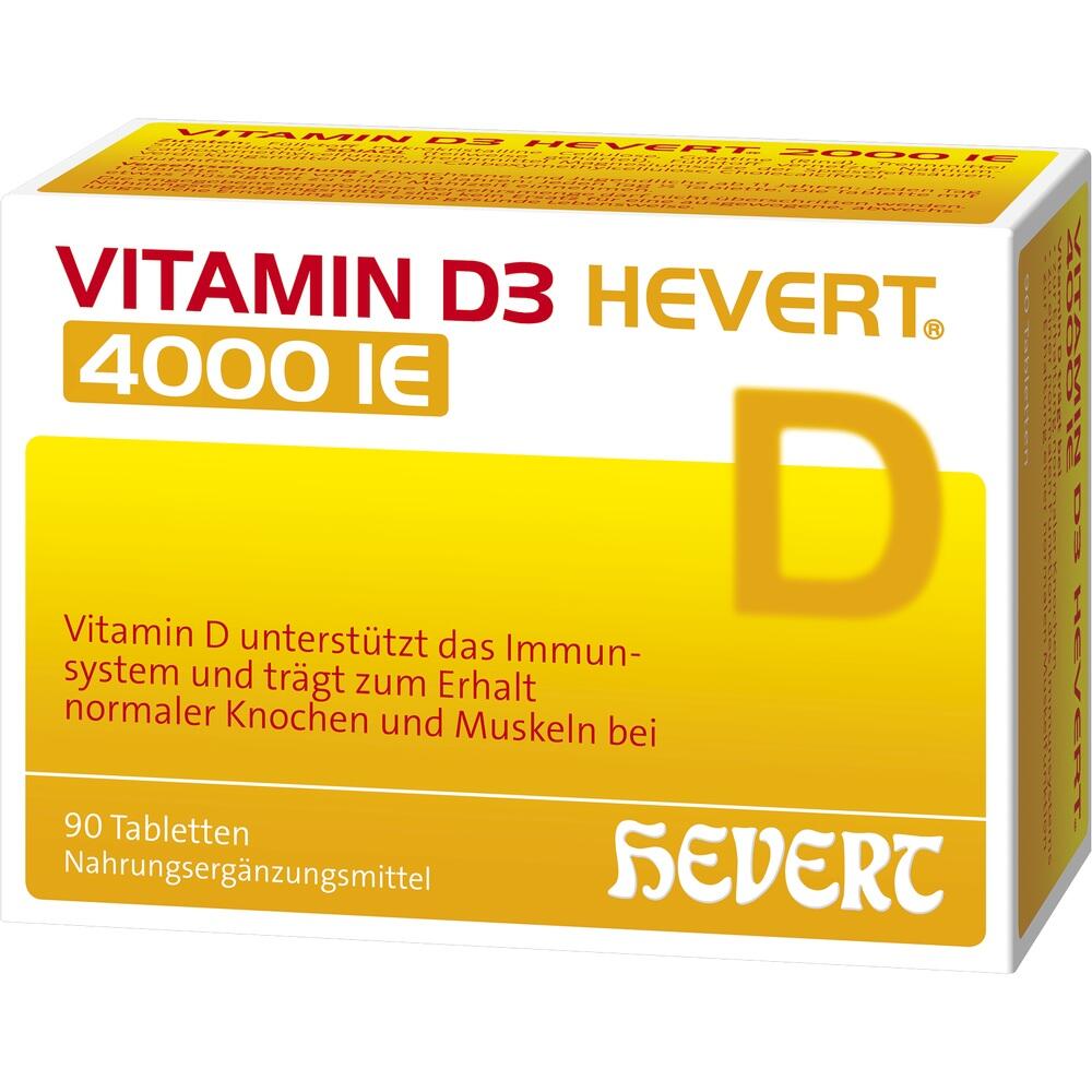 VITAMIN D3 HEVERT 4.000 I.E.  90 St Tabletten