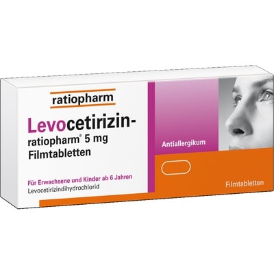 Levocetirizin-ratiopharm 5mg 100 St Filmtabletten