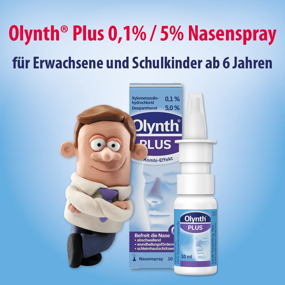 Olynth Plus 0,1%/5,0% Nasenspray für Kinder ab 6 Jahren und Erwachsene