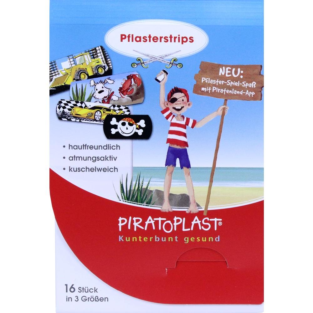 PIRATOPLAST Jungen Pflasterstrips 3 Größen 16 St Pflaster