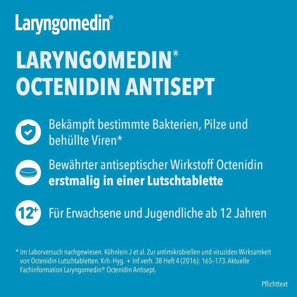 Laryngomedin Octenidin Antisept 2,6mg 24 St Lutschtabletten