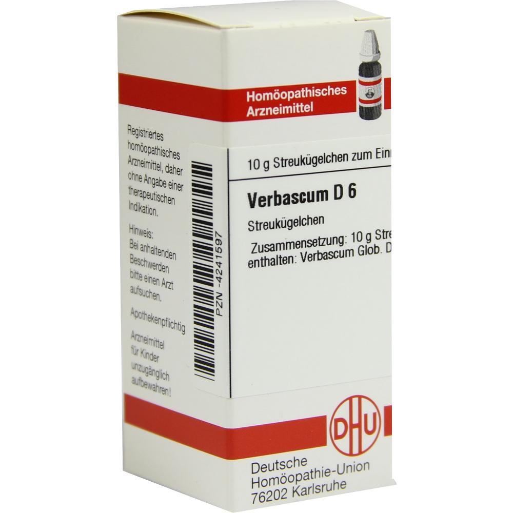 VERBASCUM D 6 Globuli 10 g Globuli