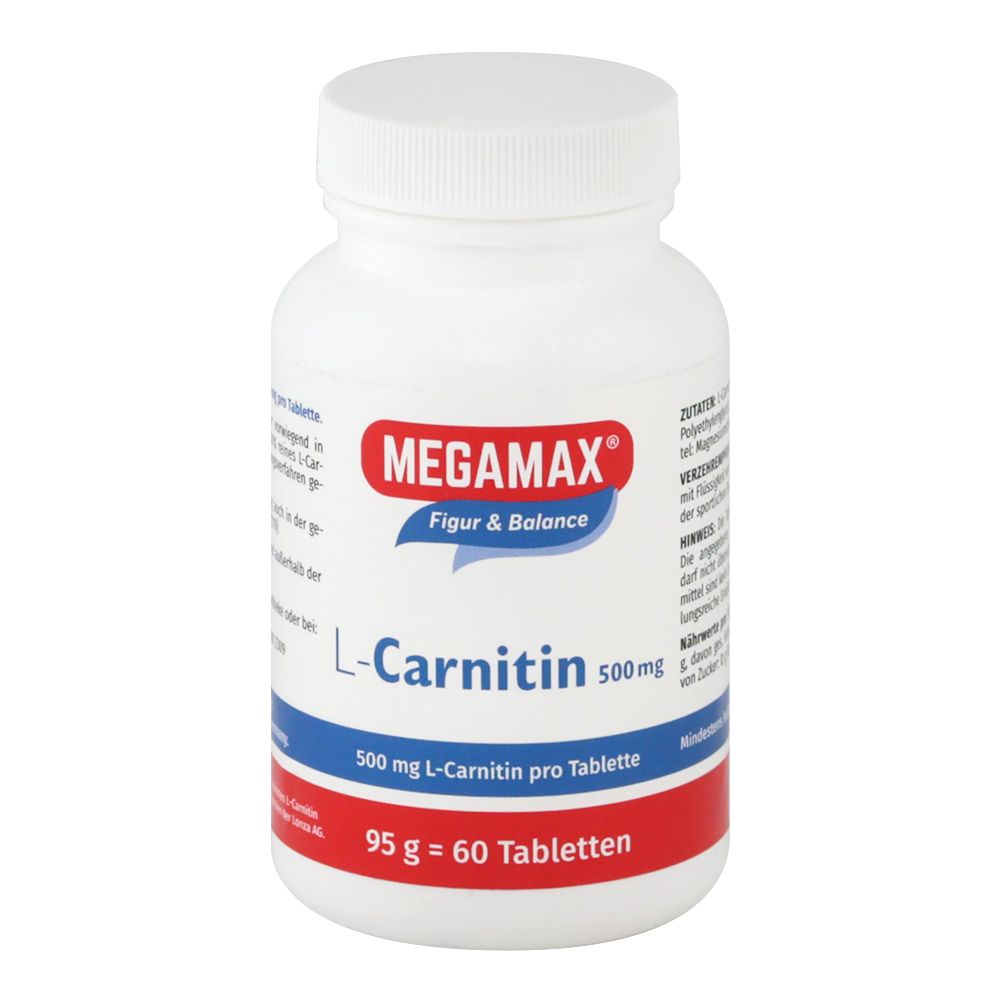 MEGAMAX L Carnitin 500 mg Tabletten 60 St Tabletten