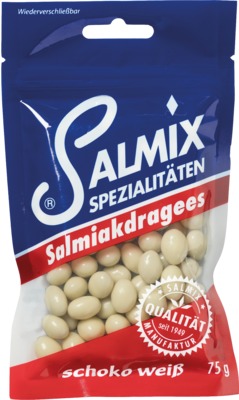 Salmix Salmiakdragees Schoko Weiß 75 g Dragees