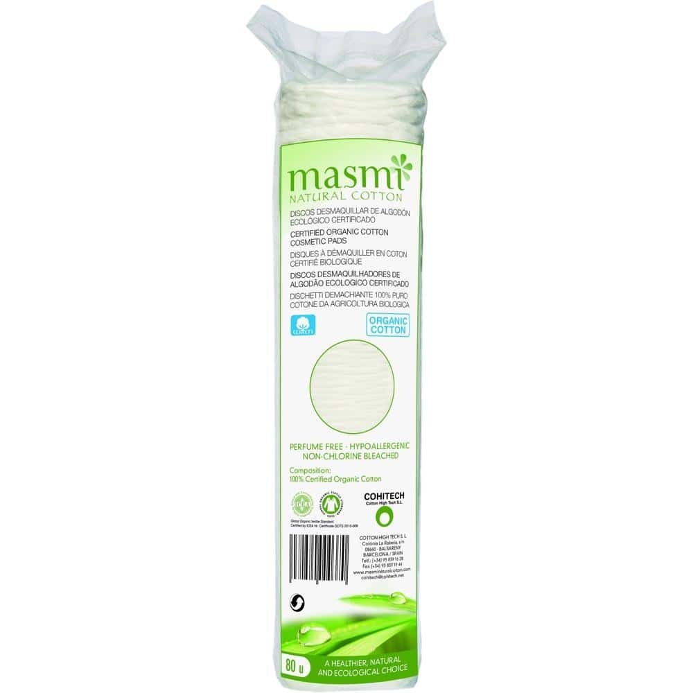 BIO KOSMETIKPADS 100% Bio-Baumwolle MASMI 80 St