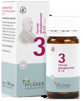 Schüßler-Salz Nr. 3 Ferrum phosphoricum D12 100 St Tabletten