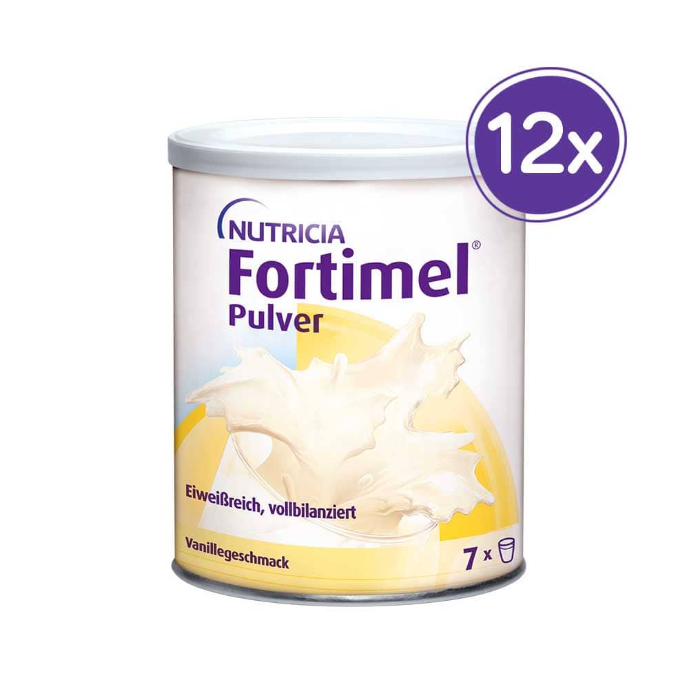 Fortimel Pulver Aufbaunahrung Vanille  12X335 g Pulver