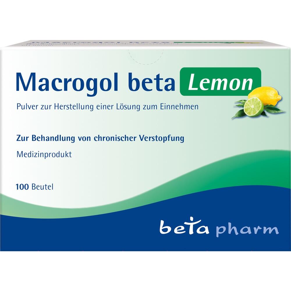 Macrogol beta Lemon 100 St Pulver zur Herstellung einer Lösung zum Einnehmen