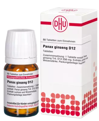 PANAX GINSENG D 12 Tabletten 80 St Tabletten