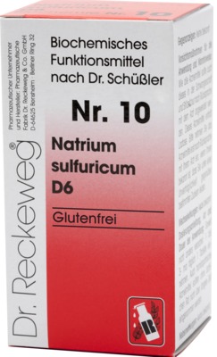 BIOCHEMIE 10 Natrium sulfuricum D 6 Tabletten 200 St Tabletten