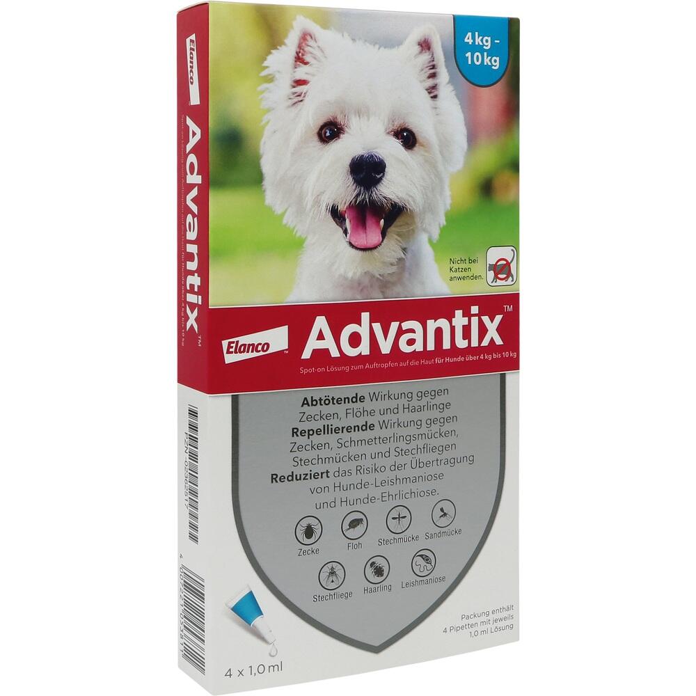 Advantix Spot-on für Hunde 4-10kg 4 St Lösung