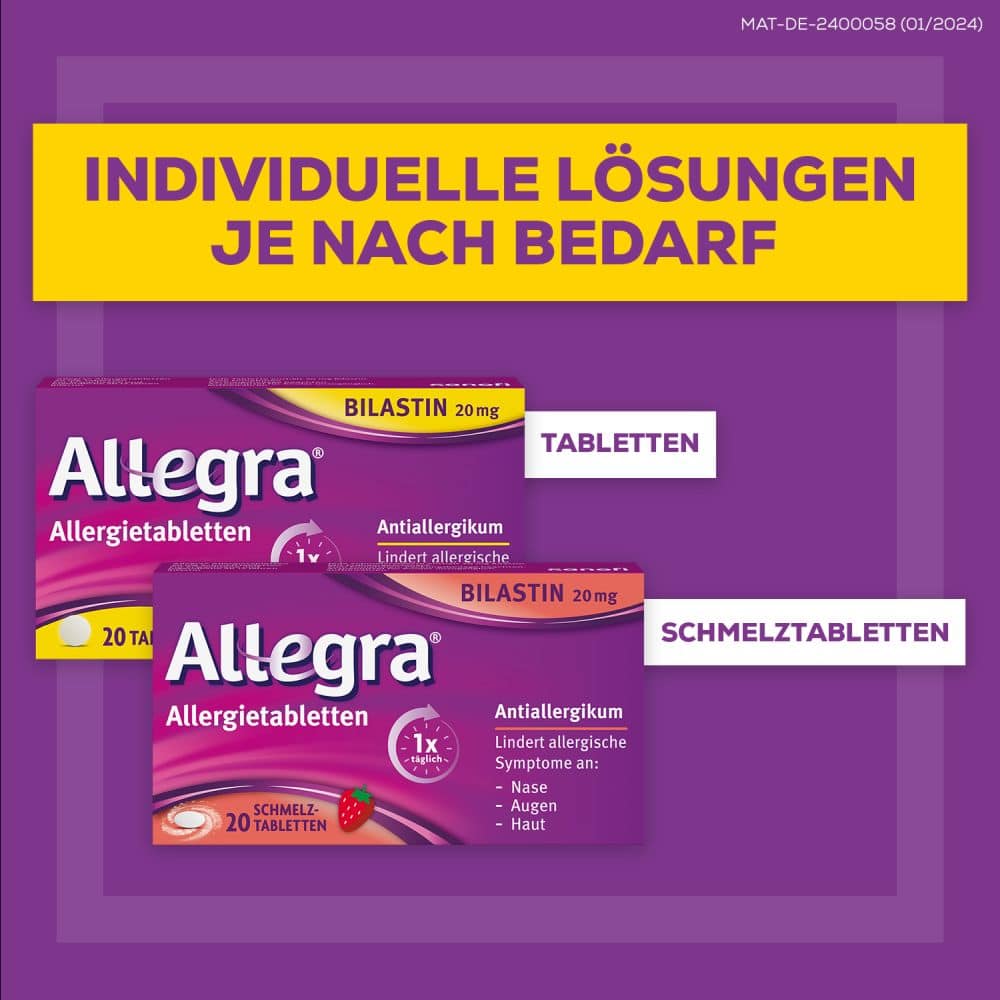 Allegra Allergietabletten 20 St Schmelztabletten