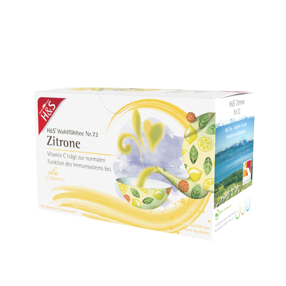 H&S Wohlfühltee Zitrone mit Vitamin C 20X2.5 g Filterbeutel