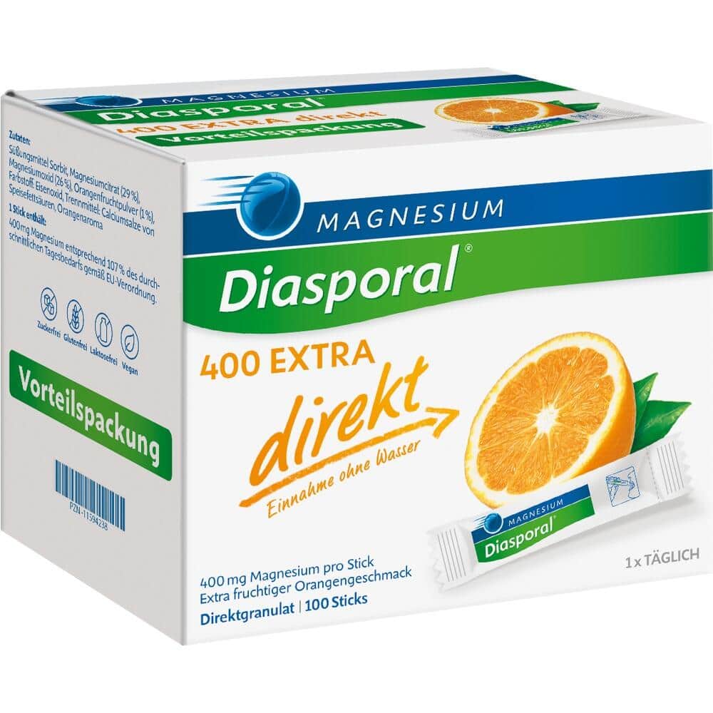 MAGNESIUM Diasporal 400 EXTRA direkt 100 St Granulat