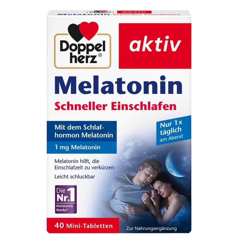 Doppelherz aktiv Melatonin Schneller Einschlafen 40 St Tabletten