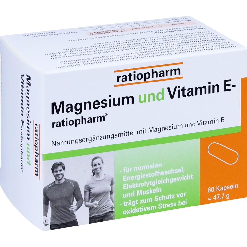 MAGNESIUM UND VITAMIN E ratiopharm Kapseln 60 St Kapseln
