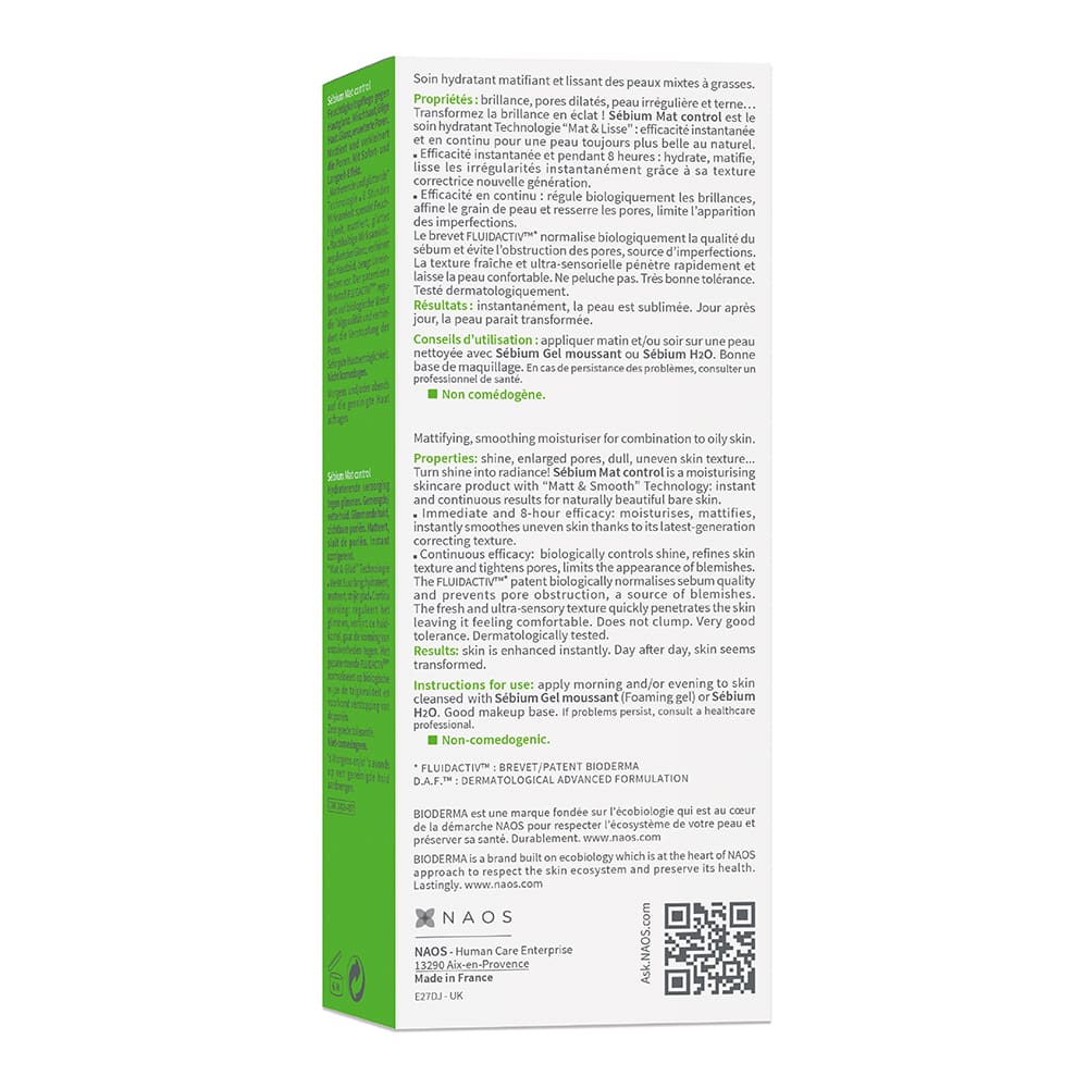 BIODERMA Sébium Mat Control mattierende Feuchtigkeitscreme  1 St Tube