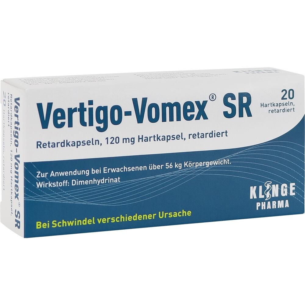 Vertigo-Vomex SR Retardkapseln 20 St Retard-Kapseln