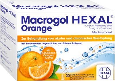 Macrogol HEXAL Orange 20 St Beutel