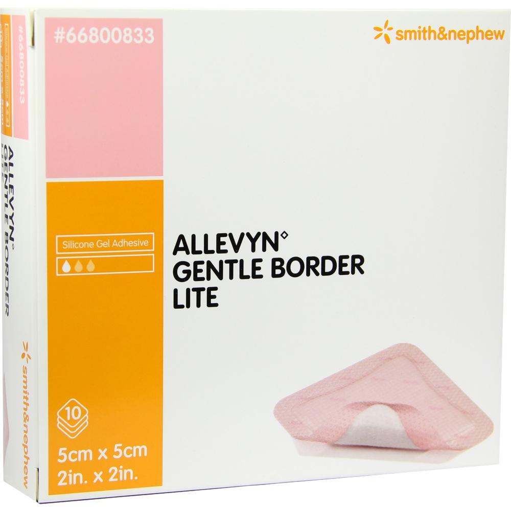 ALLEVYN Gentle Border Lite 5x5 cm Schaumverb. 10 St Verband