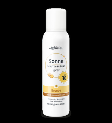 medipharma cosmetics Sonne SCHUTZ & BRÄUNE LSF 30 Aerosol-Spray 150 ml Spray