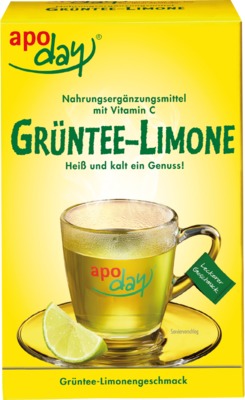 APODAY Limone Vitamin C+Grüntee-Extrakt Pulver 10X10 g Pulver
