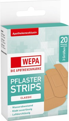 WEPA PFLASTER STRIPS CLASSIC 20 St Pflaster