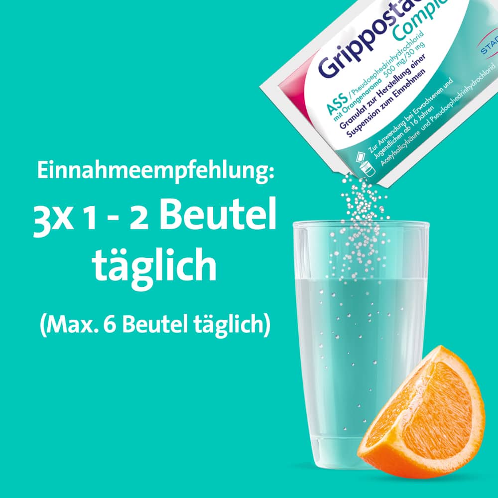 Grippostad Complex Orange 20 St Granulat zur Herstellung einer Suspension zum Einnehmen