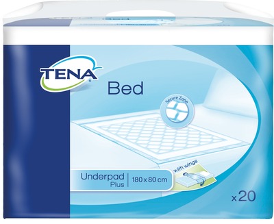 TENA Bed Unterlage Plus wings 180x80cm 4X20 St