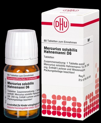 MERCURIUS SOLUBILIS Hahnemanni D 6  80 St Tabletten