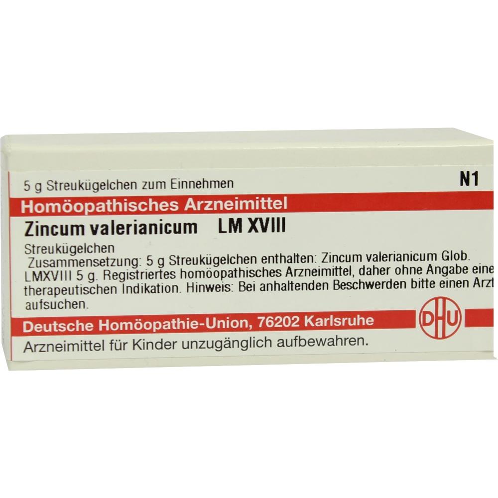 LM ZINCUM valerianicum XVIII Globuli 5 g Globuli