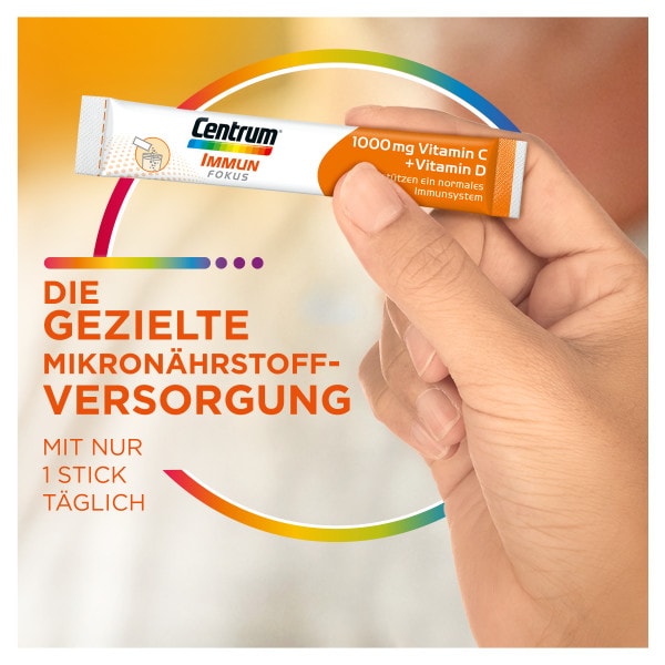 CENTRUM Immun Fokus 1000 mg Vitamin C+D Trinkgranulat 24 St