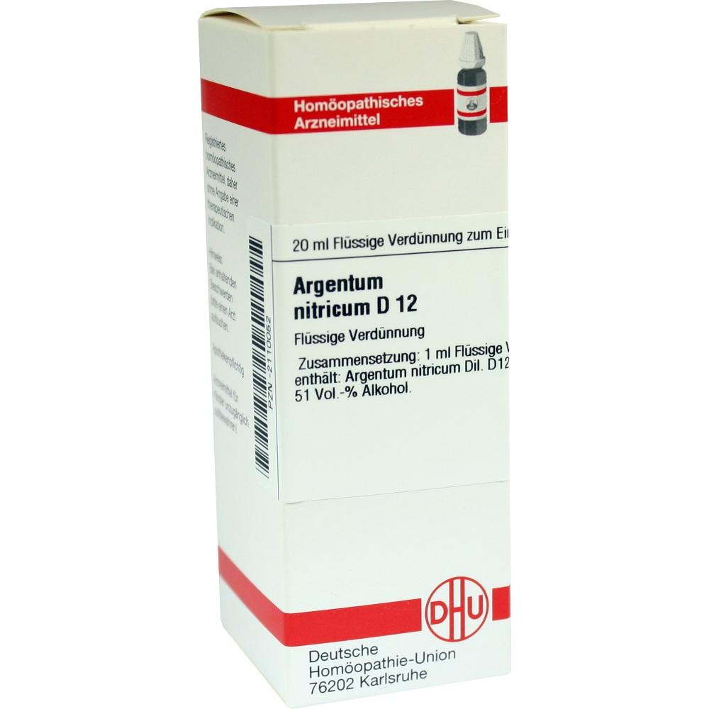 ARGENTUM NITRICUM D 12 Dilution 20 ml Dilution