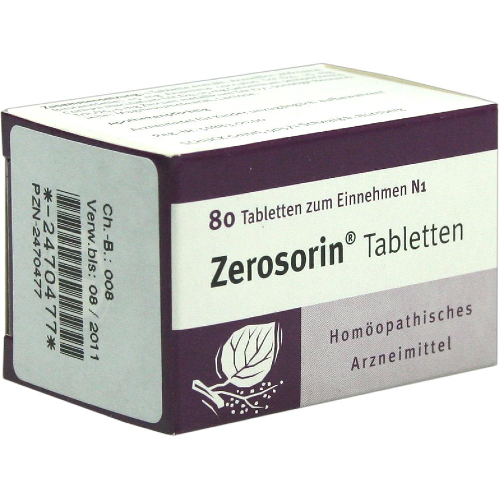 ZEROSORIN Tabletten 80 St Tabletten