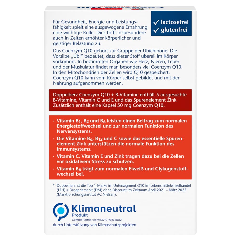 Doppelherz aktiv Coenzym Q10 + B Vitamine  30 St Kapseln