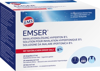 EMSER Inhalationslösung Hyperton 8% 20X5 ml Inhalationsampullen
