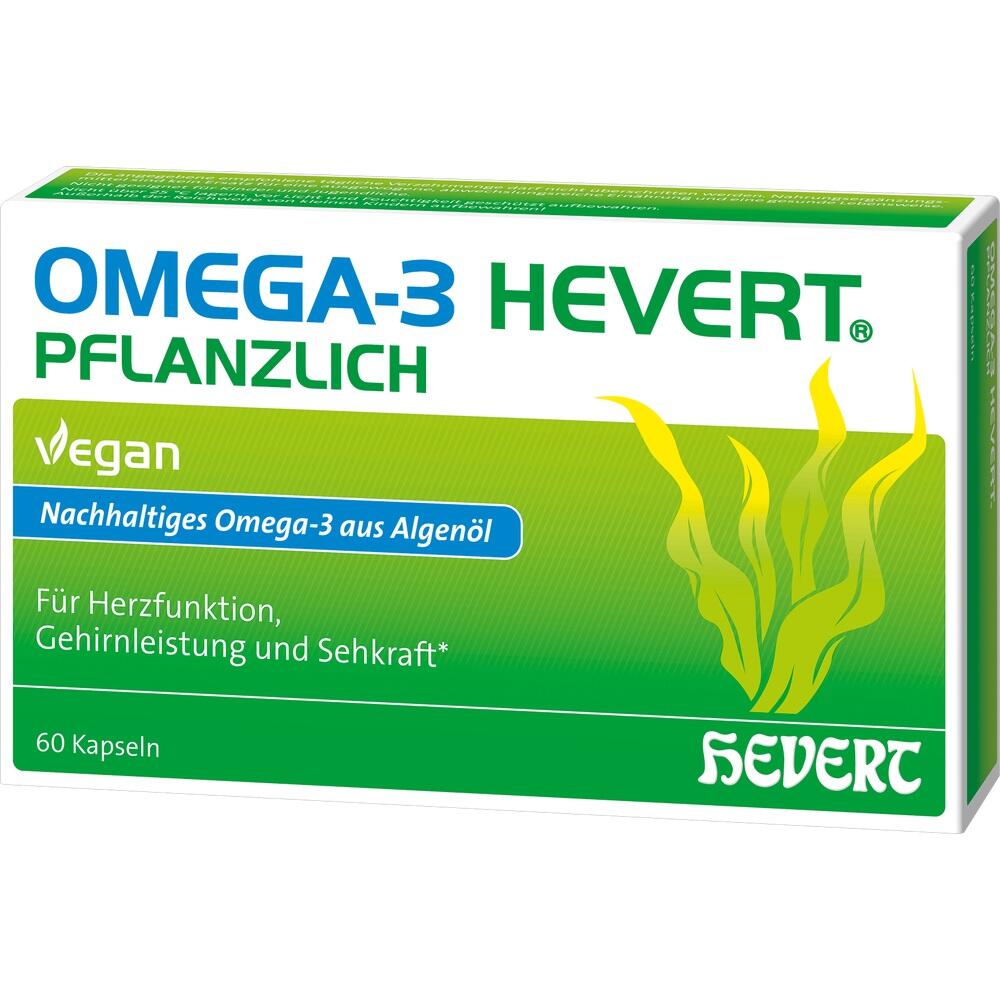 OMEGA-3 HEVERT PFLANZLICH  60 St Weichkapseln