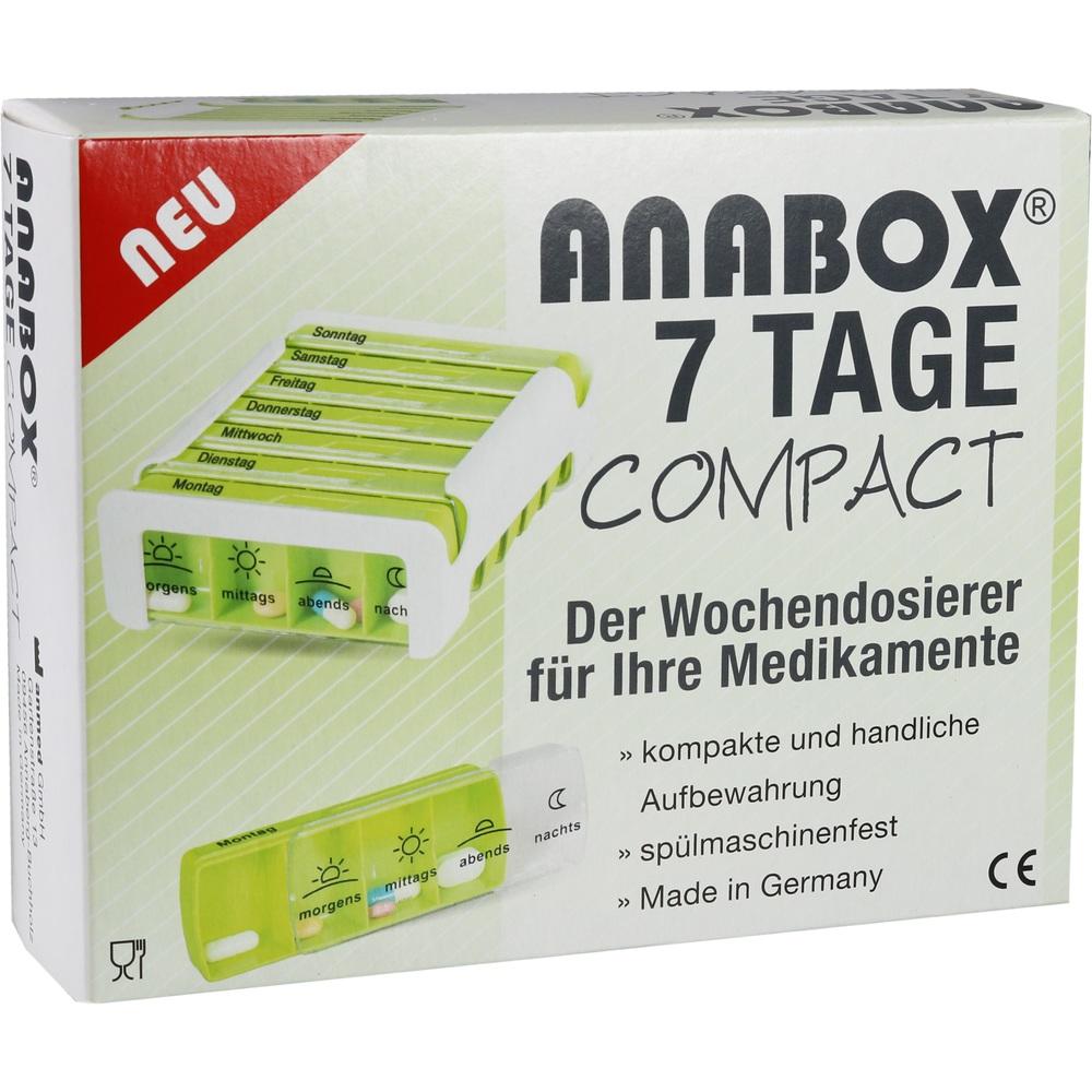 Anabox Compact 7 Tage Wochendosierer Grün/weiß 1 St