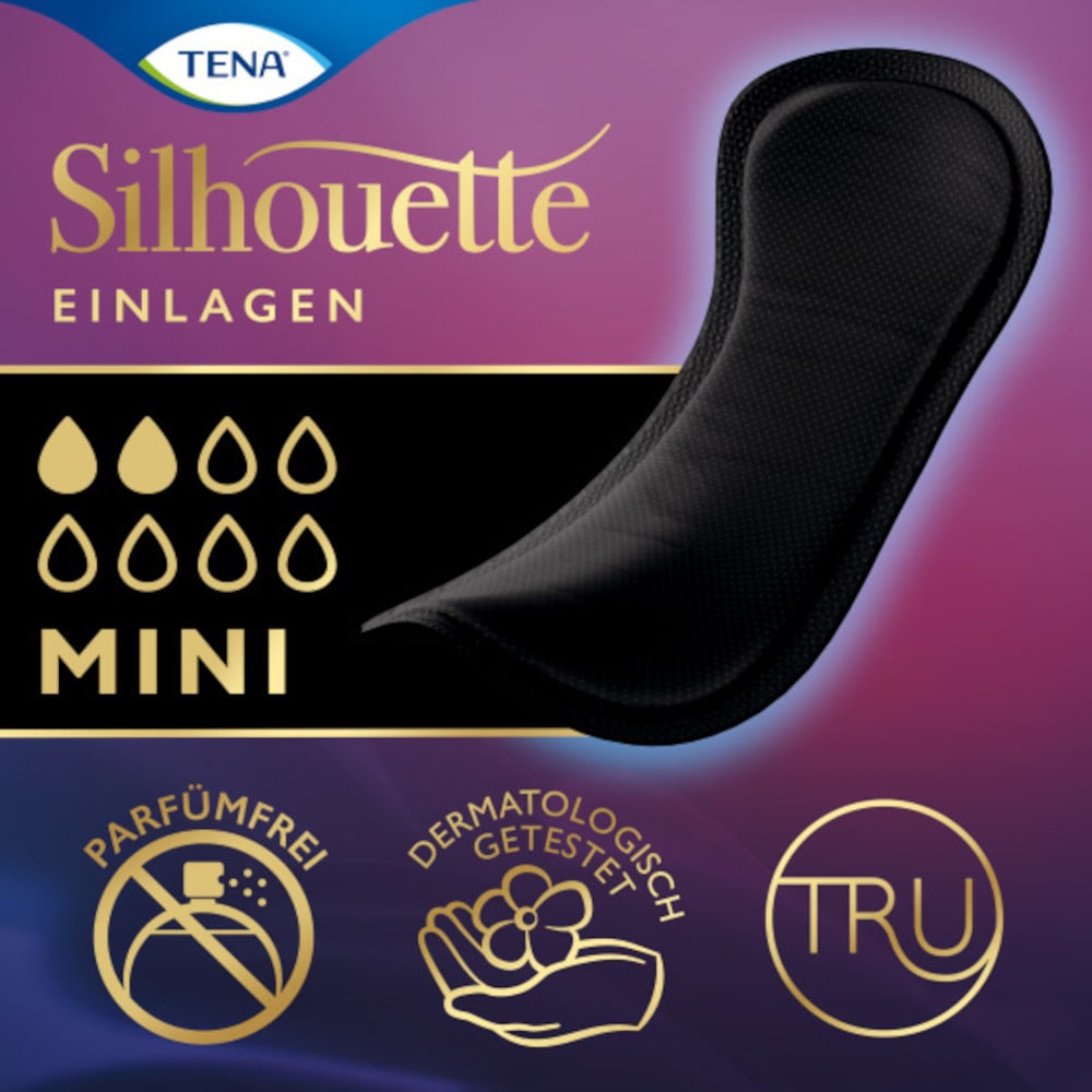 TENA Silhouette NOIR EINLAGEN MINI 18 St