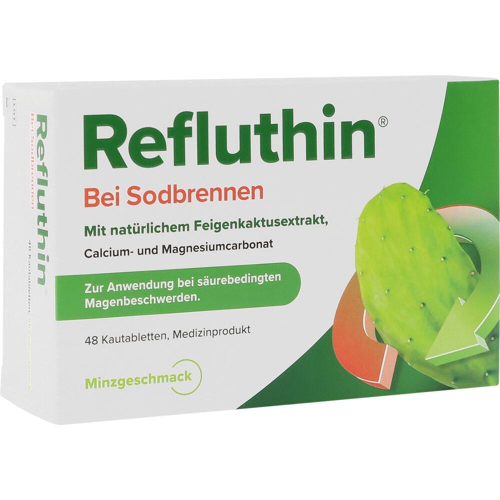 Refluthin bei Sodbrennen Minzgeschmack 48 St Kautabletten