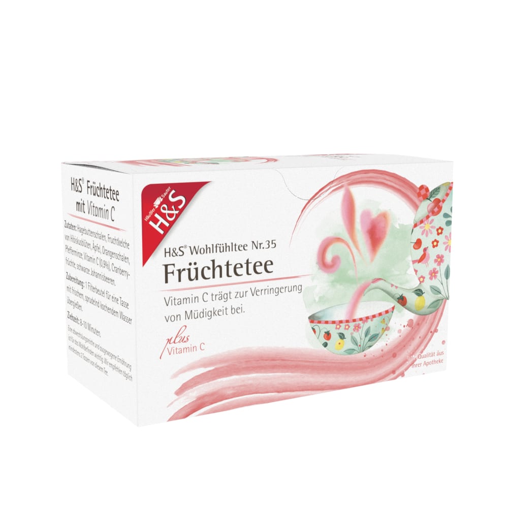 H&S Wohlfühltee Früchtetee mit Vitamin C 20X2.7 g Filterbeutel