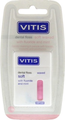VITIS ZAHNFLOSS gewachst mit Fluorid und Minze 1 St