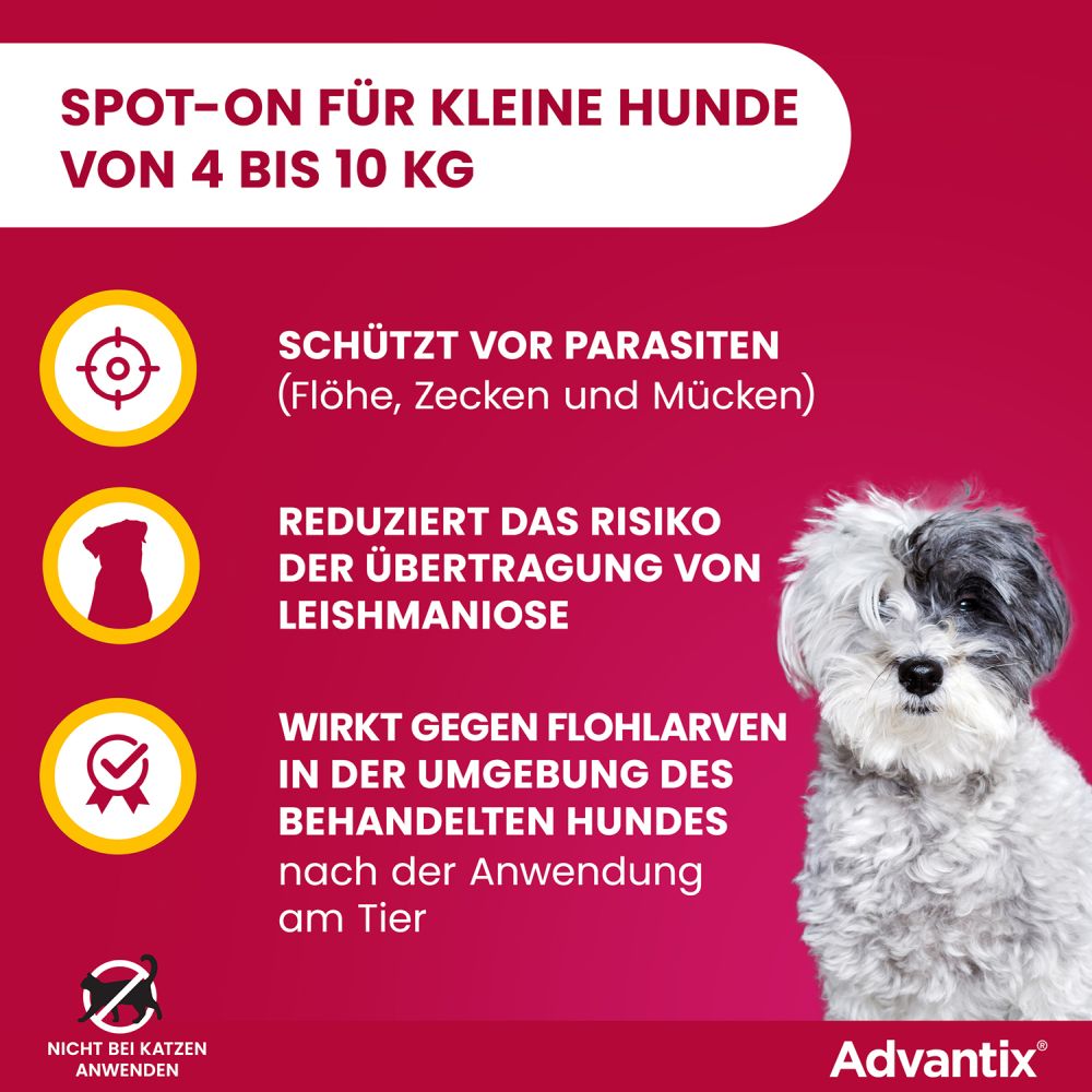 Advantix Spot-on für Hunde 4-10kg 4 St Lösung