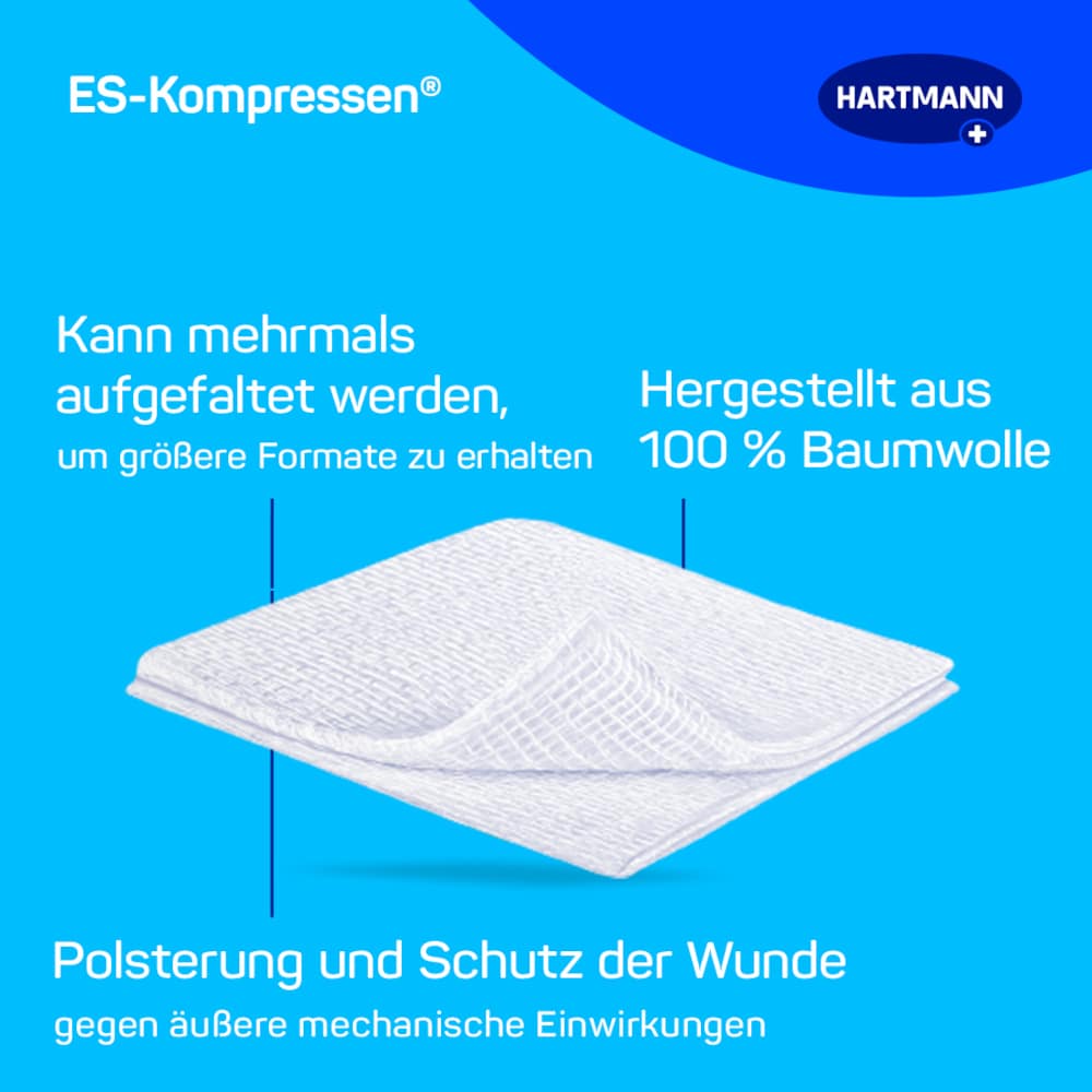 es-kompressen Sterile 7,5 cm x 7,5 cm 5X2 St Kompressen