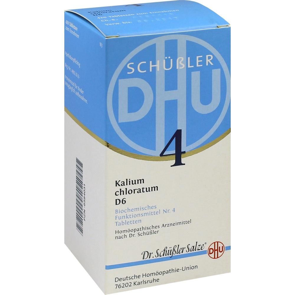 DHU Schüßler-Salz Nr. 4 Kalium chloratum D6  420 St Tabletten