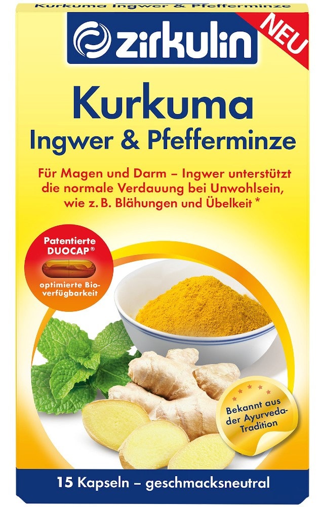 zirkulin Kurkuma Ingwer & Pfefferminze 15 St Kapseln