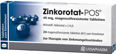 Zinkorotat-POS 20 St Tabletten magensaftresistent